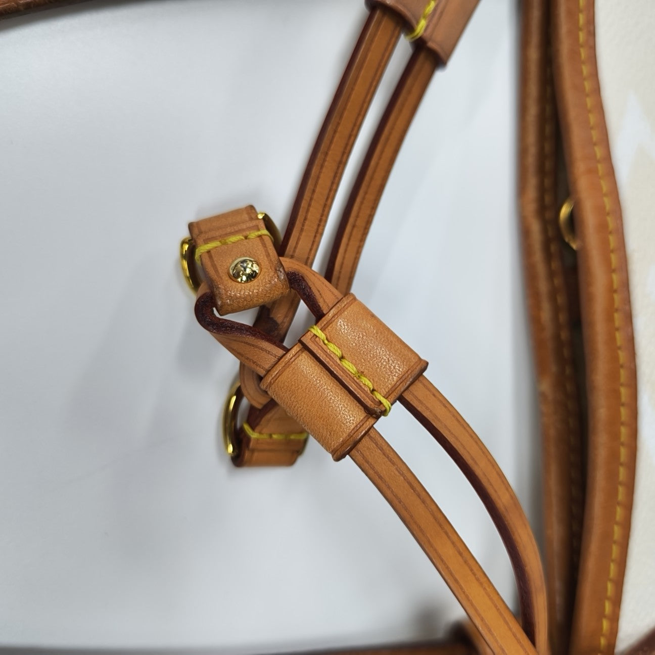 NEVERFULL MM Monogram Coated Canvas Blue