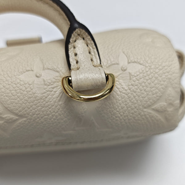 NANO MADELEINE Nano Monogram Calfskin Beige