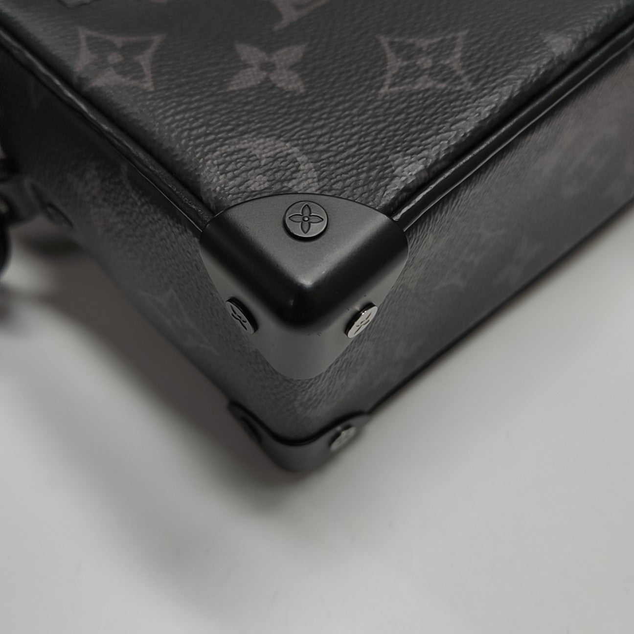 SOFT TRUNK Mini Monogram Coated Canvas Black