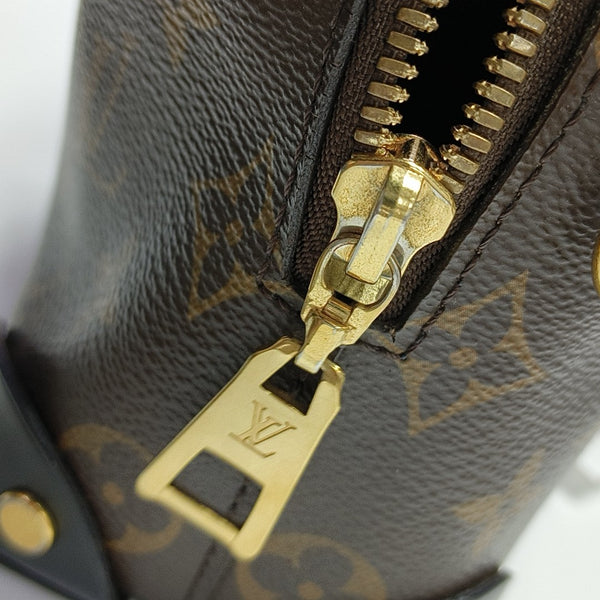 PETITE MALLE Monogram Coated Canvas Brown