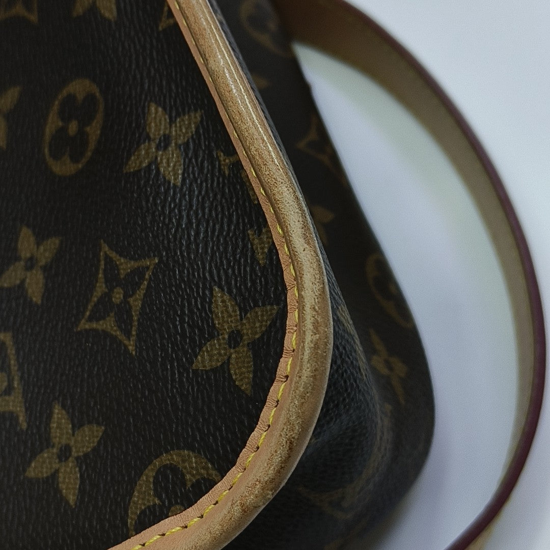 DIANE Monogram Coated Canvas Brown