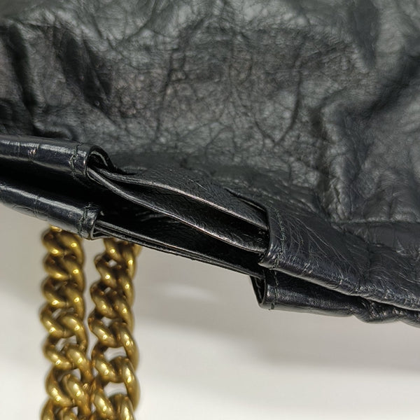 Calfskin Shoulder Bag Black
