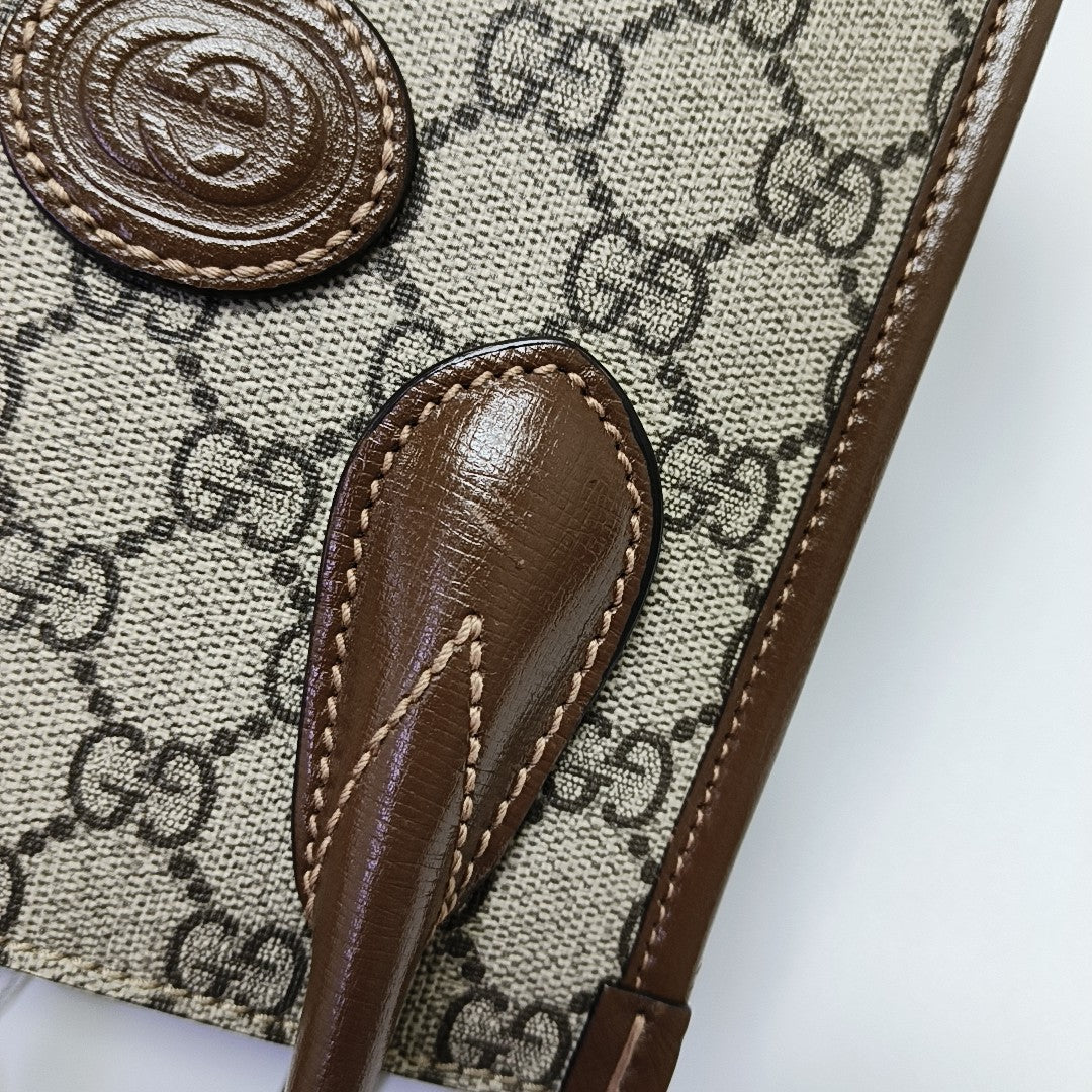 Retro Mini Monogram Coated Canvas Beige