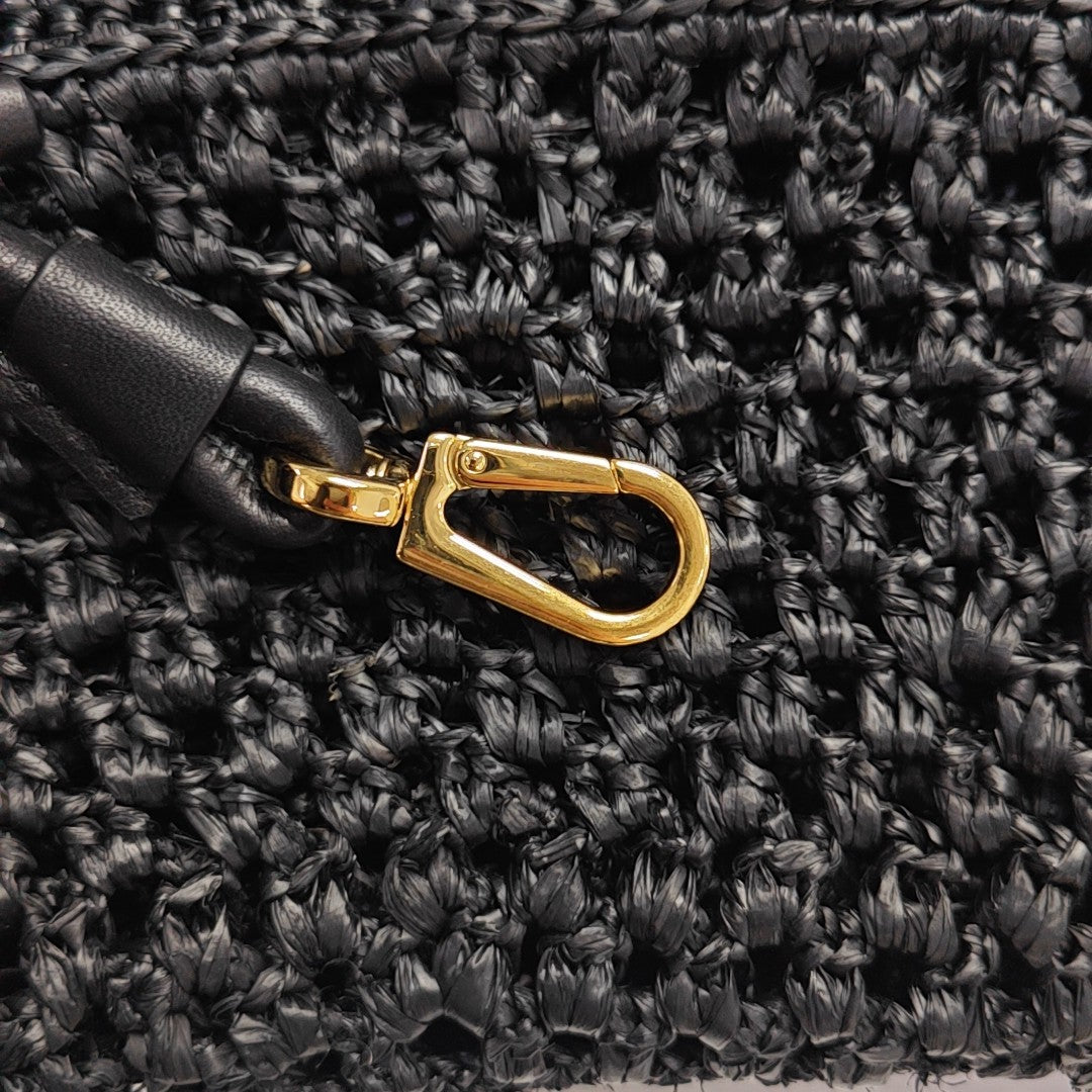 Ola Medium Straw Black