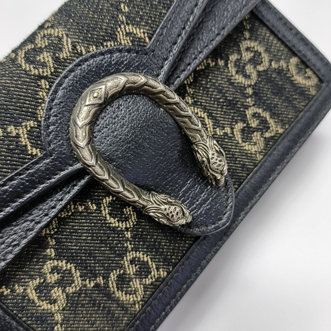 Dionysus Super Mini Monogram Denim Black