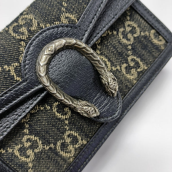 Dionysus Super Mini Monogram Denim Black