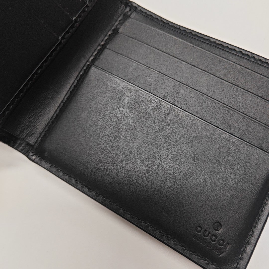 GG Supreme Monogram Coated Canvas Brown Card Holder