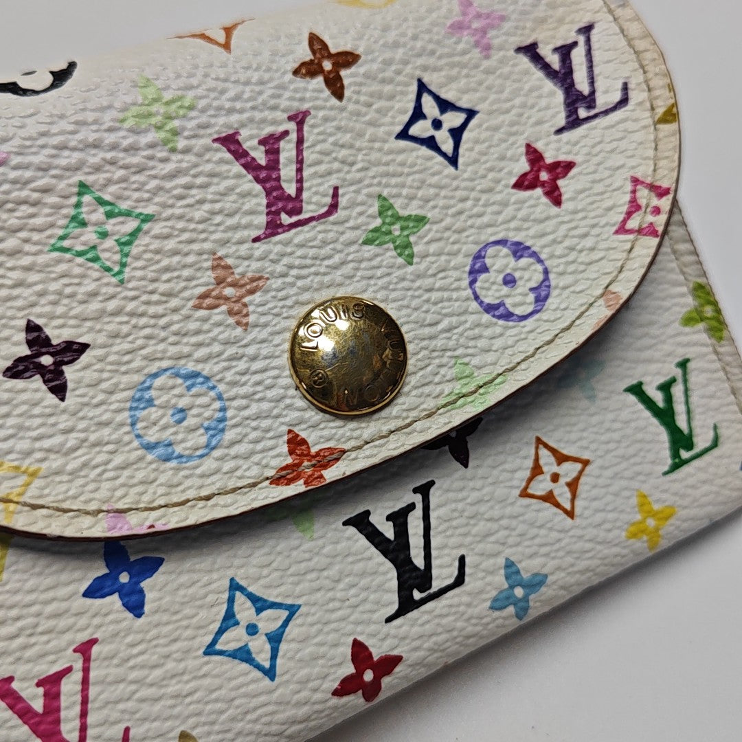 LV × TM ROSALIE Monogram Coated Canvas White Card Holder