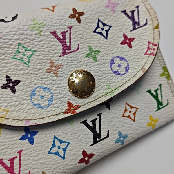 LV × TM ROSALIE Monogram Coated Canvas White Card Holder