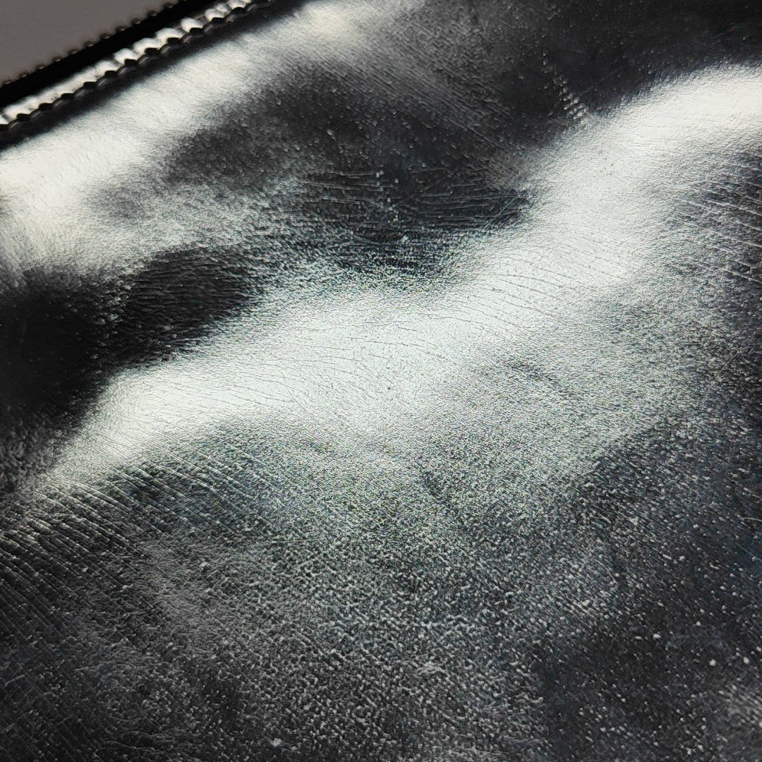Patent Leather Shoulder Bag Silver