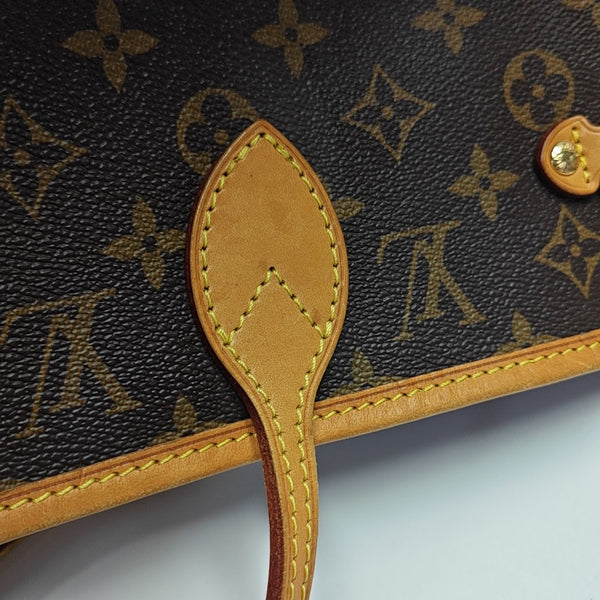NEVERFULL MM Monogram Coated Canvas Brown