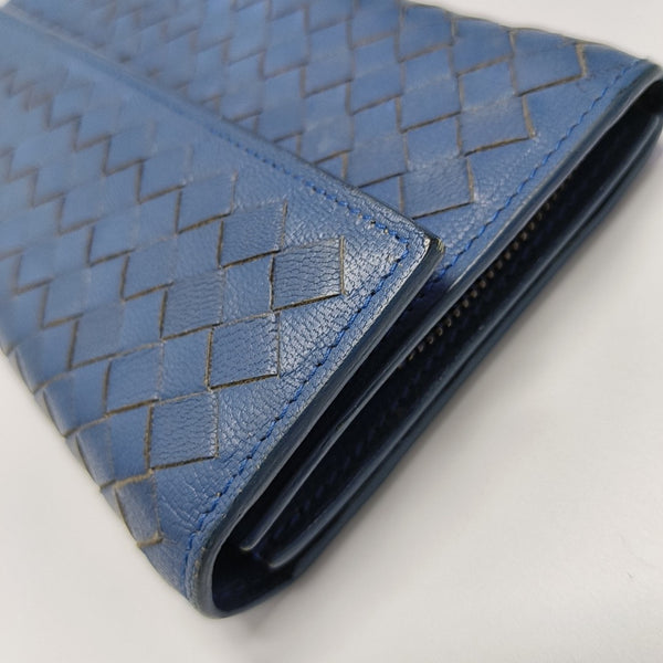 Lambskin Wallet Blue