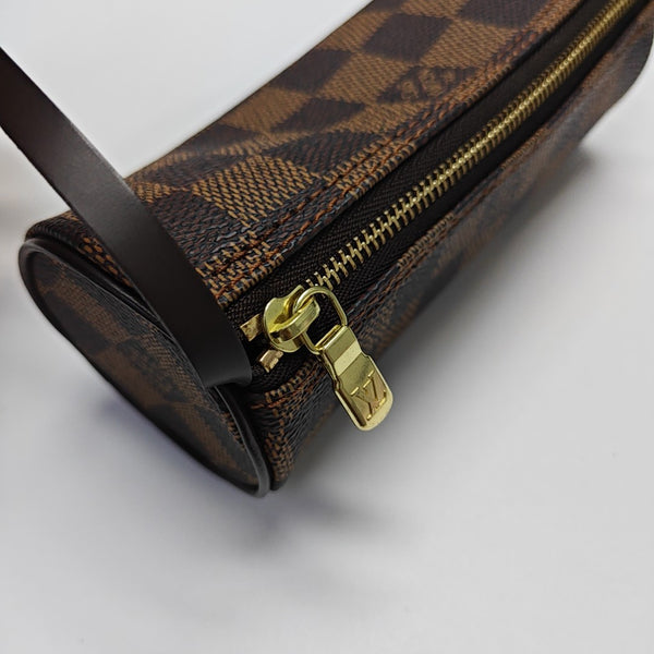 PAPILLON Mini Damier Ebene Coated Canvas Brown
