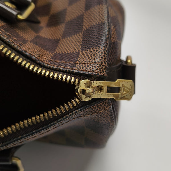 SPEEDY 25 Damier Ebene Coated Canvas Brown