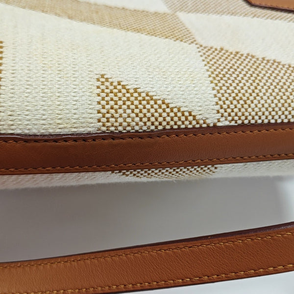Cabas H En Biais 25 Canvas White