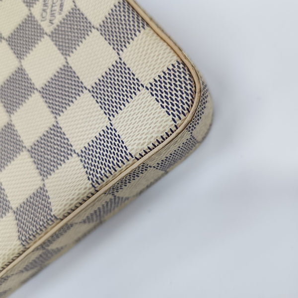 FÉLICIE Damier Azur Coated Canvas White