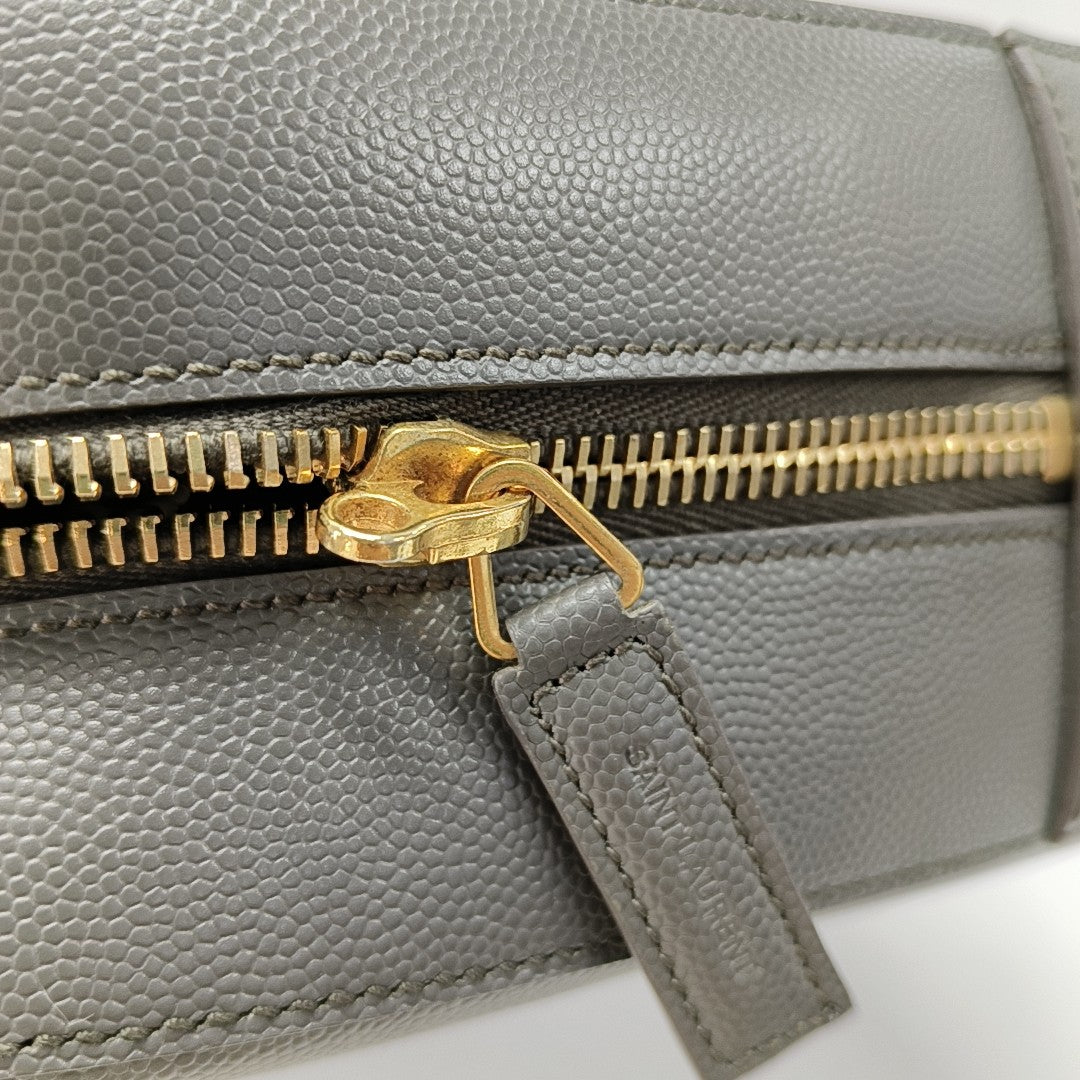 Calfskin Shoulder Bag Gray