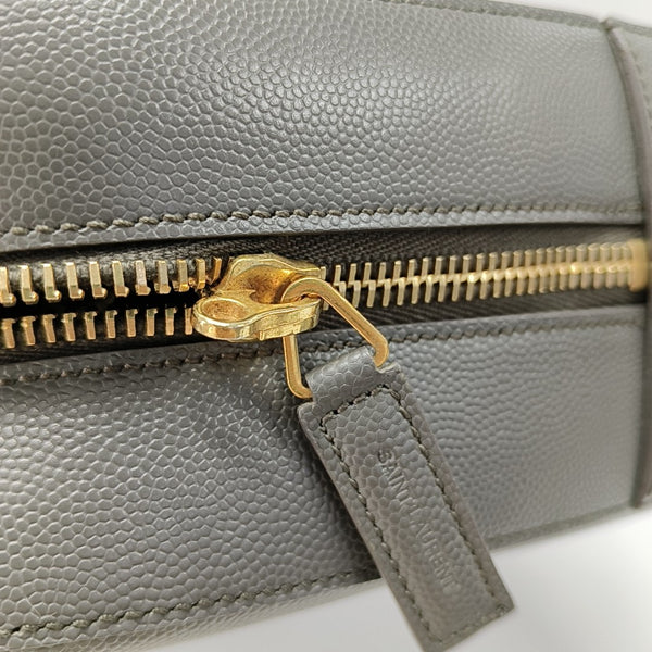 Calfskin Shoulder Bag Gray