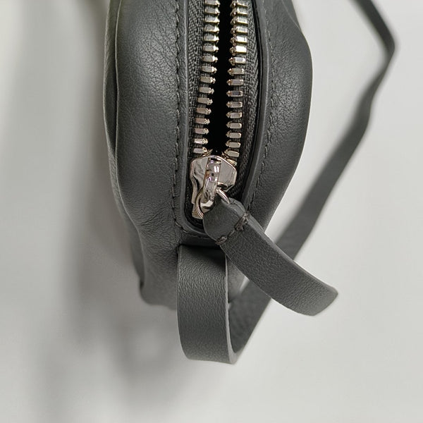 Calfskin Shoulder Bag Gray