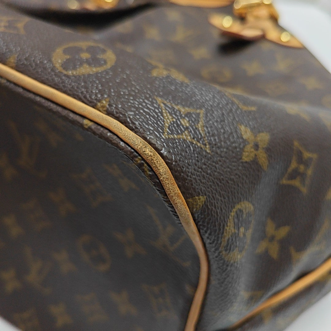 PALERMO GM Monogram Coated Canvas Brown