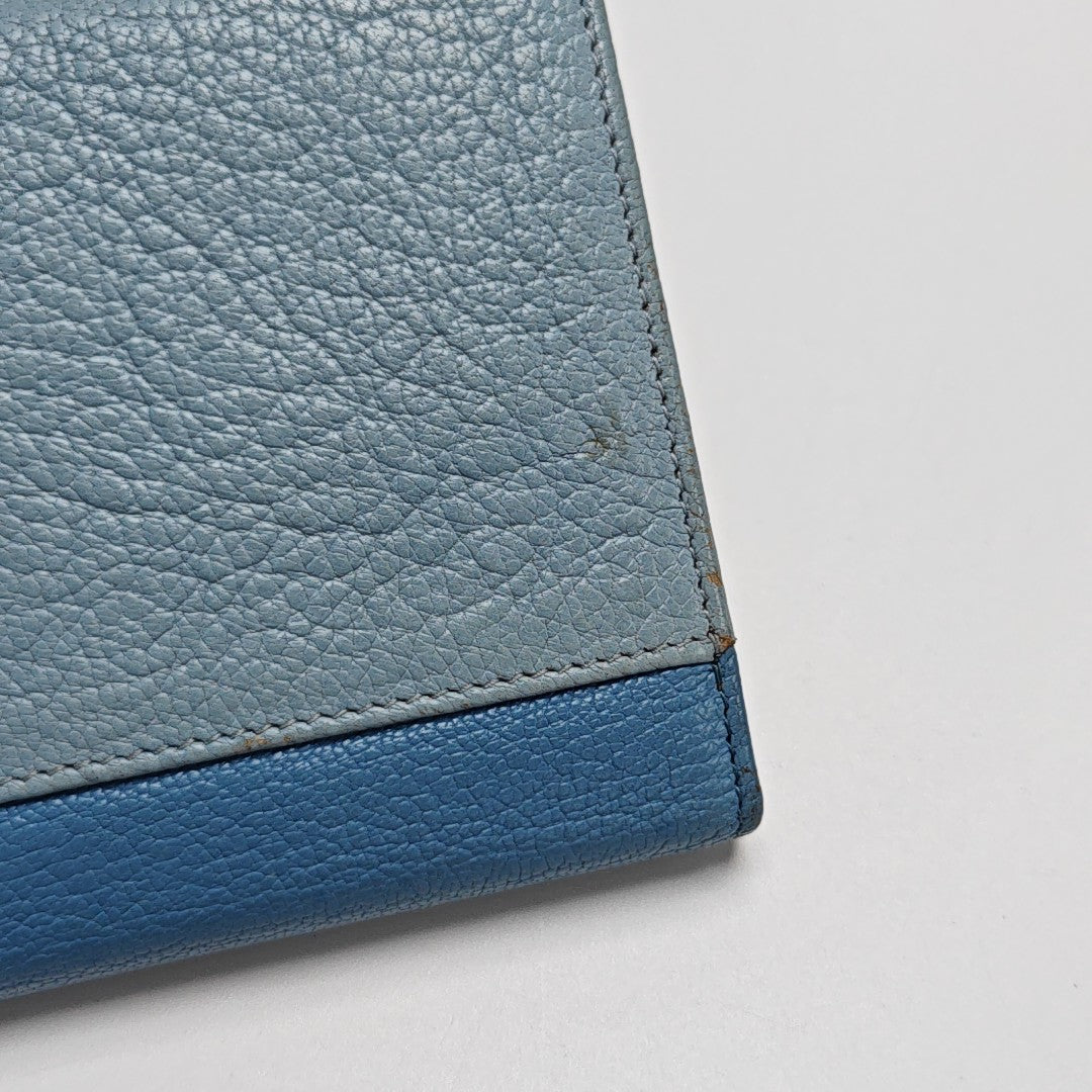 Calfskin Wallet Blue