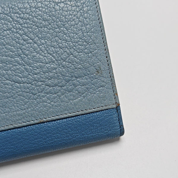 Calfskin Wallet Blue