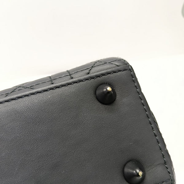 Lady Dior Small Cannage Calfskin Black