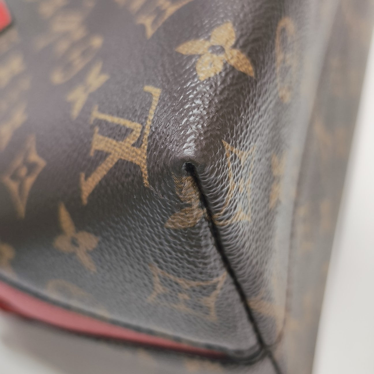 ALMA BNB MM Monogram Coated Canvas Brown