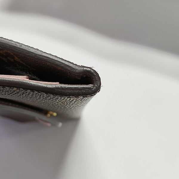 JOSÉPHINE Monogram Coated Canvas Brown Wallet