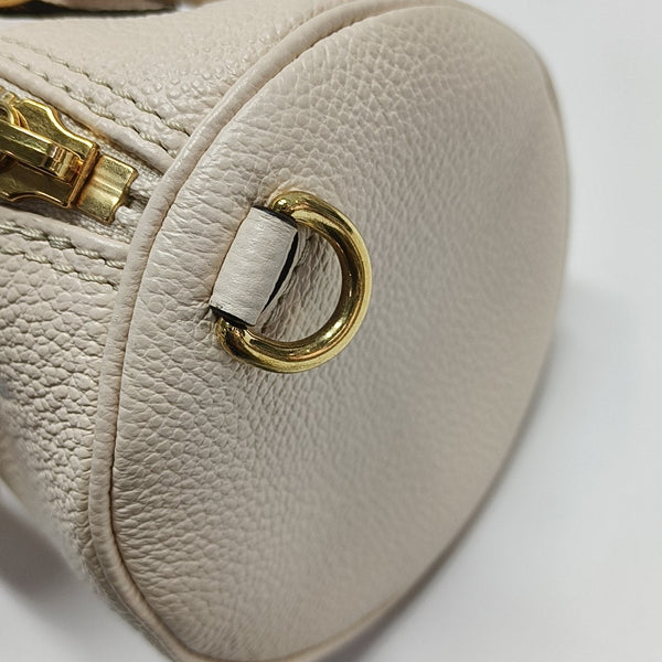 PAPILLON PM Monogram Calfskin White