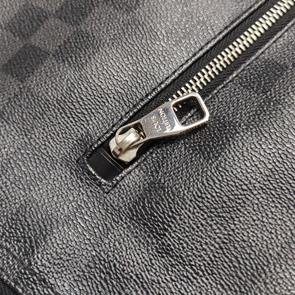 Damier Graphite Coated Canvas Shoulder Bag Gray