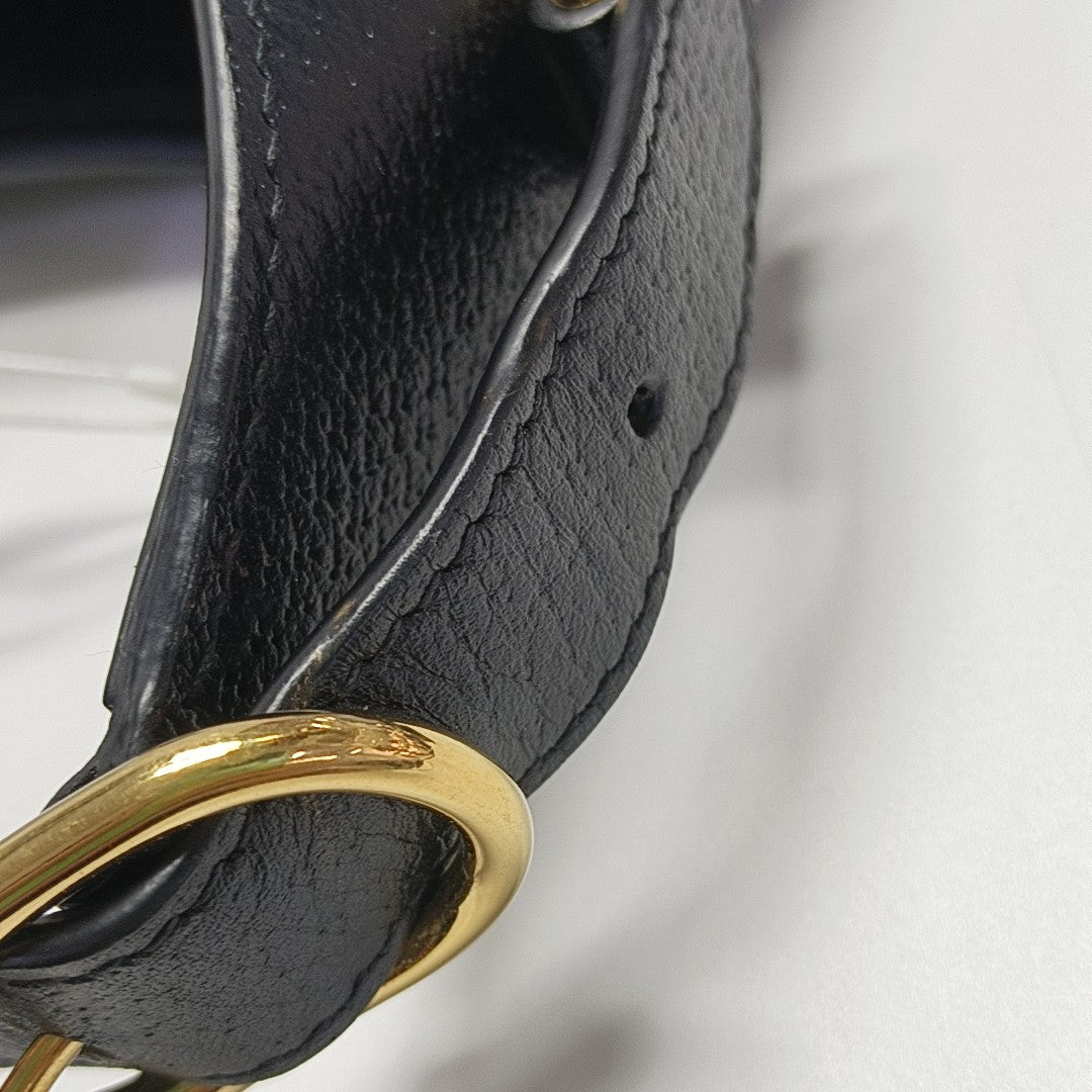 Jackie 1961 Small Monogram Denim Black