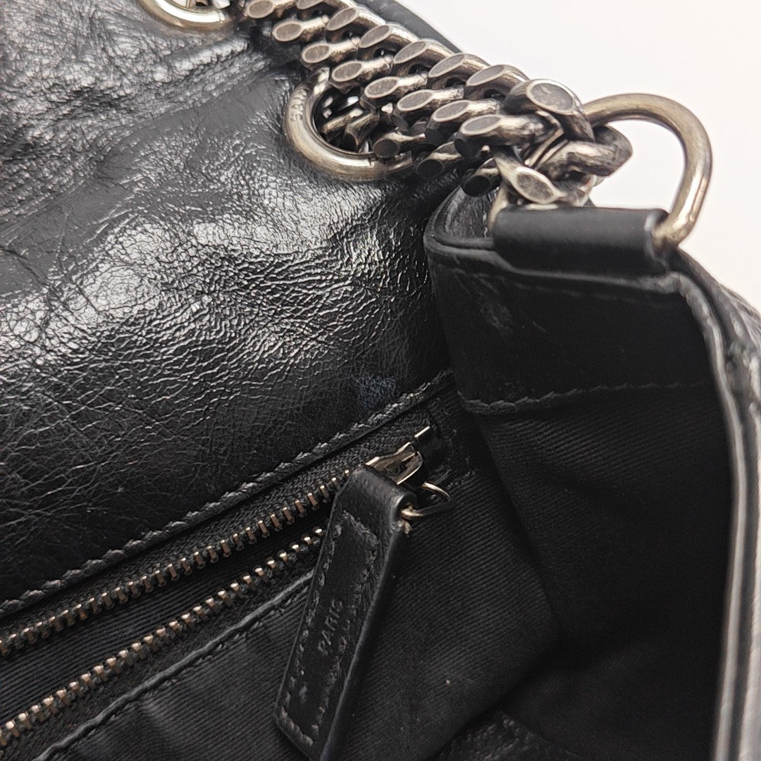 NIKI Medium Quilted Calfskin Black