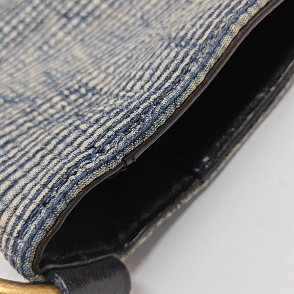 Fabric Bucket Bag Blue