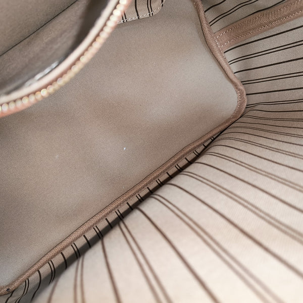 NEVERFULL MM Monogram Coated Canvas Brown