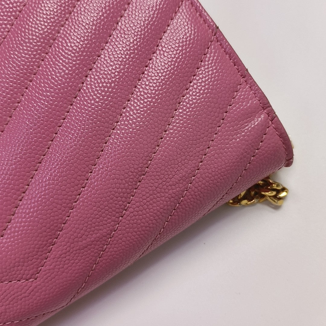 MONOGRAM WOC Chevron Calfskin Pink
