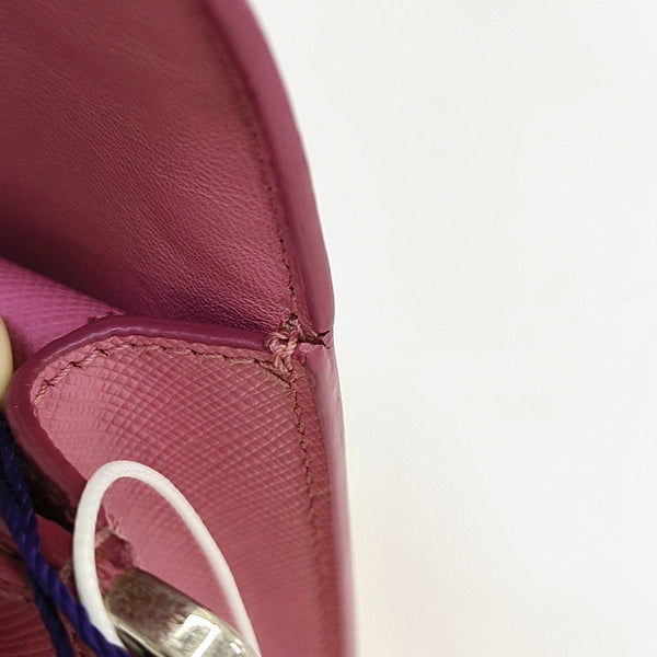 Bolso Sound de piel de becerro Saffiano rosa