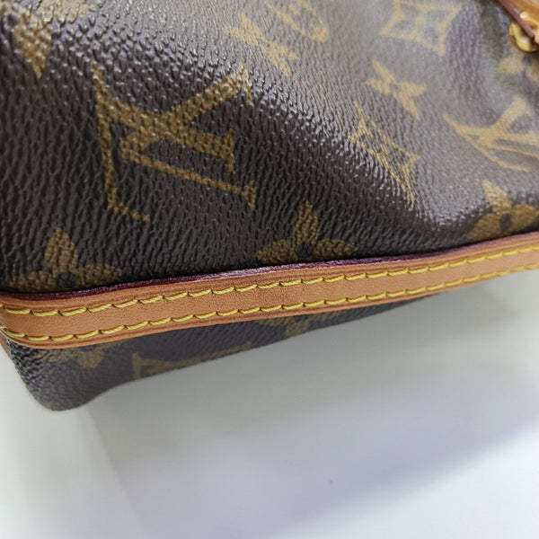 NÉONOÉ Nano Monogram Coated Canvas Brown