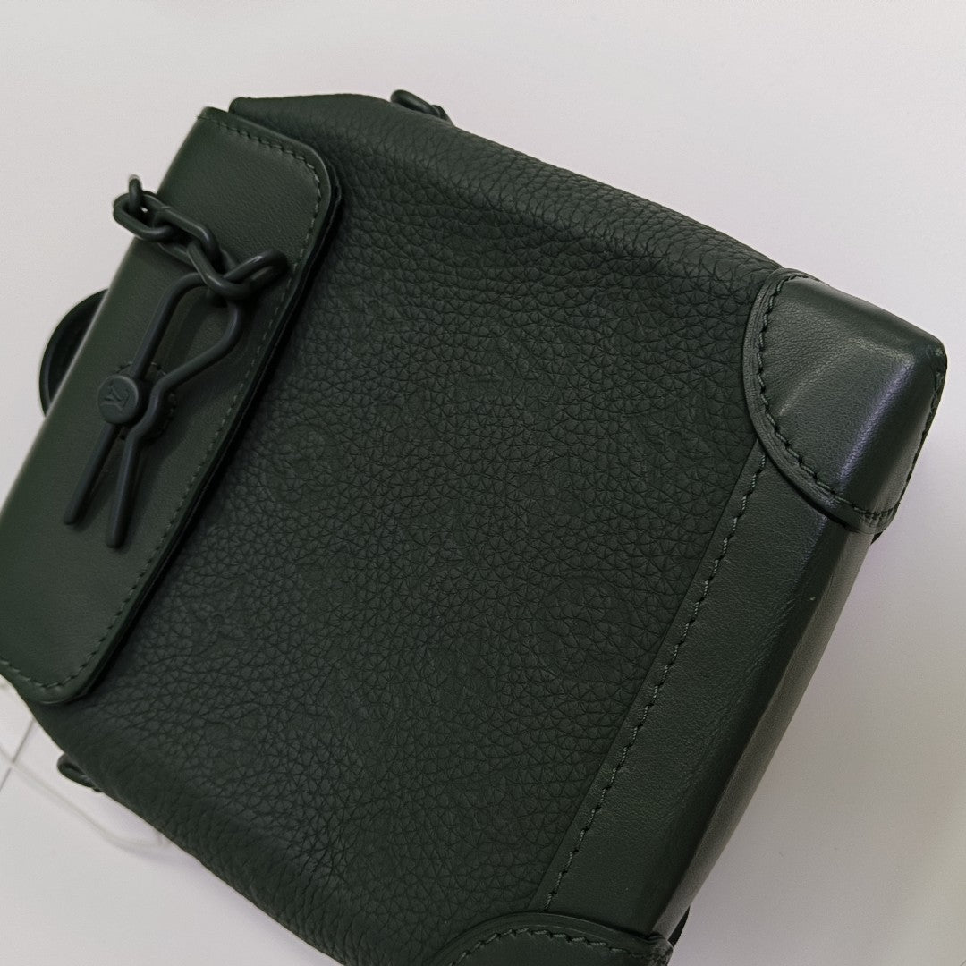STEAMER Super Mini Monogram Calfskin Green