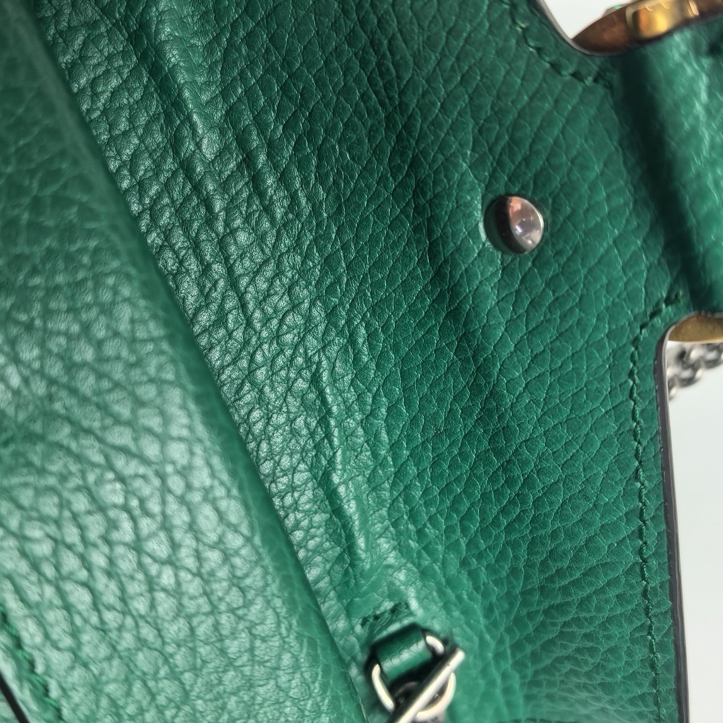 Dionysus Super Mini Calfskin Green