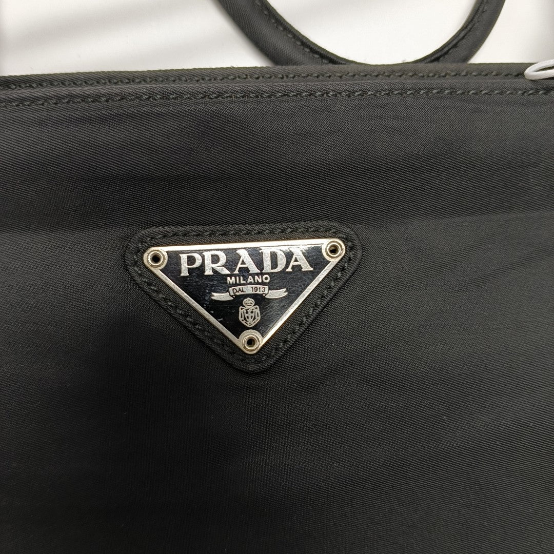Nylon Shoulder Bag Black
