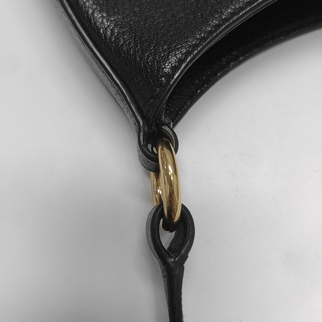 Calfskin Shoulder Bag Black