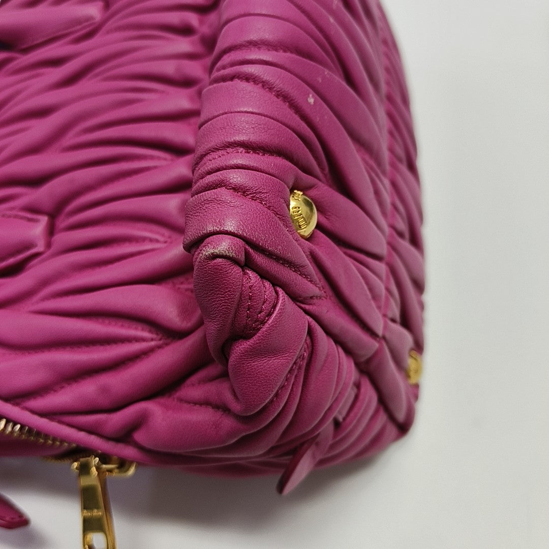 Avenue Quilted Lambskin Red