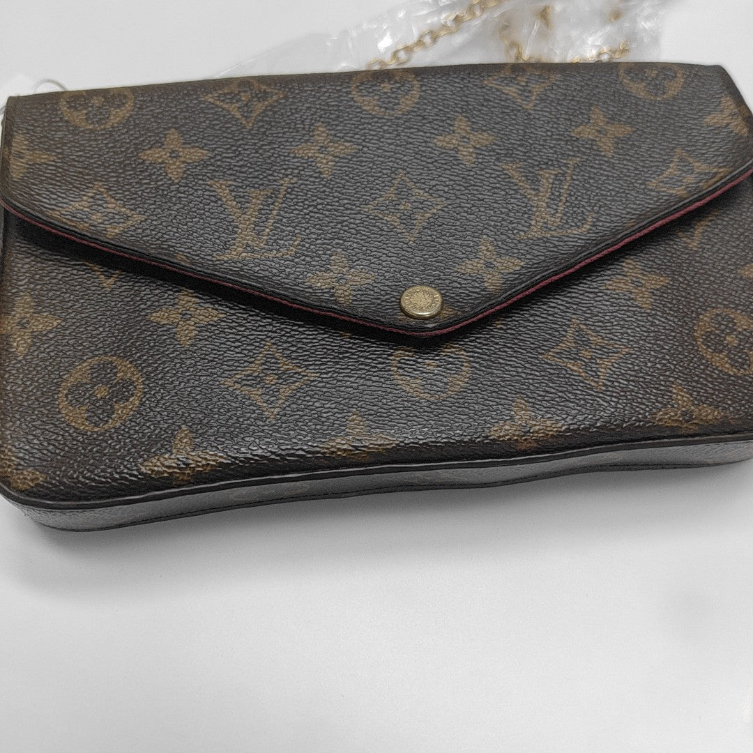 FÉLICIE Monogram Coated Canvas Brown