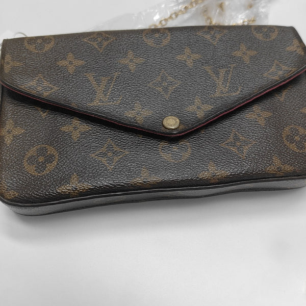 FÉLICIE Monogram Coated Canvas Brown