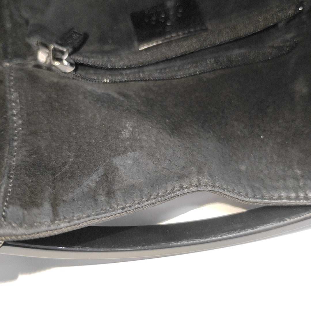 Fabric Top Handle Bag Black
