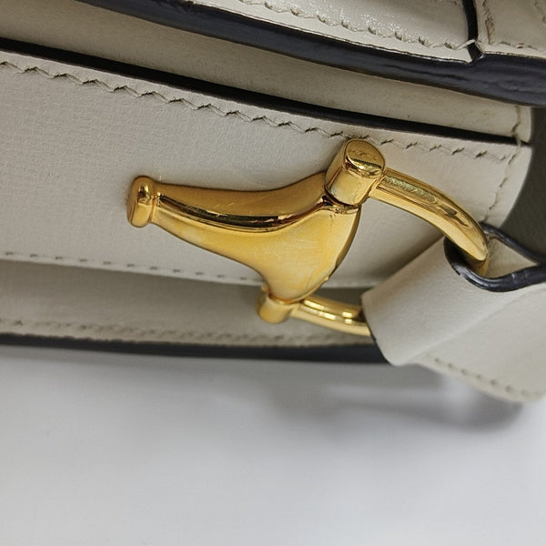 Horsebit 1955 Small Monogram Coated Canvas Beige