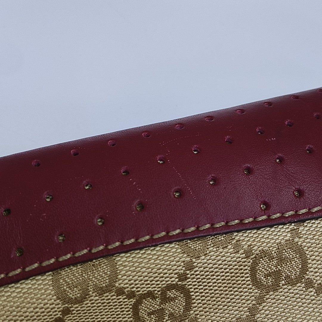 Monogram Canvas Shoulder Bag Beige