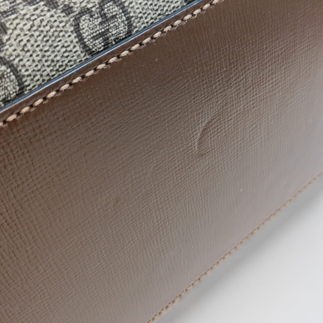 Retro Small Monogram Coated Canvas Brown