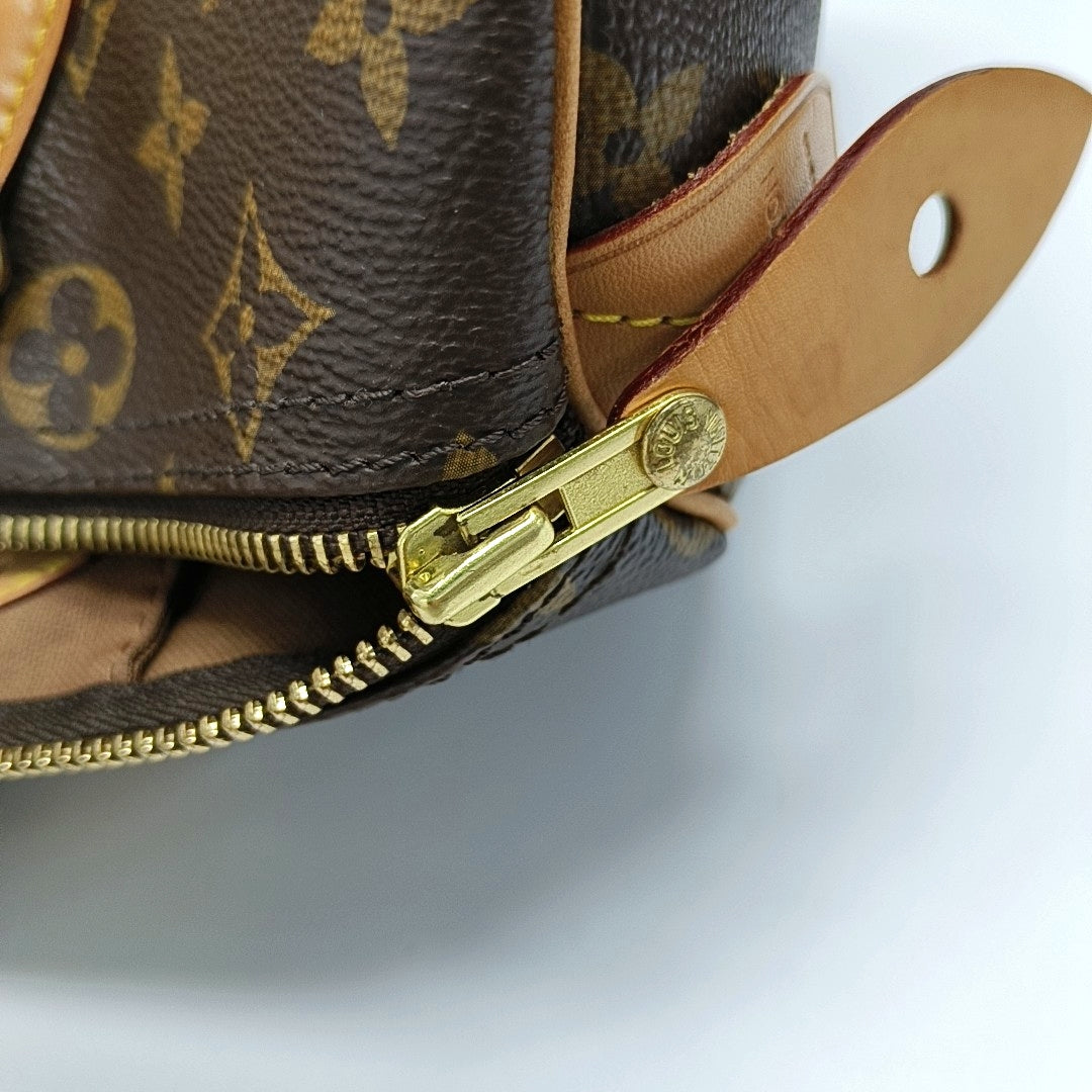 SPEEDY 30 Monogram Coated Canvas Brown